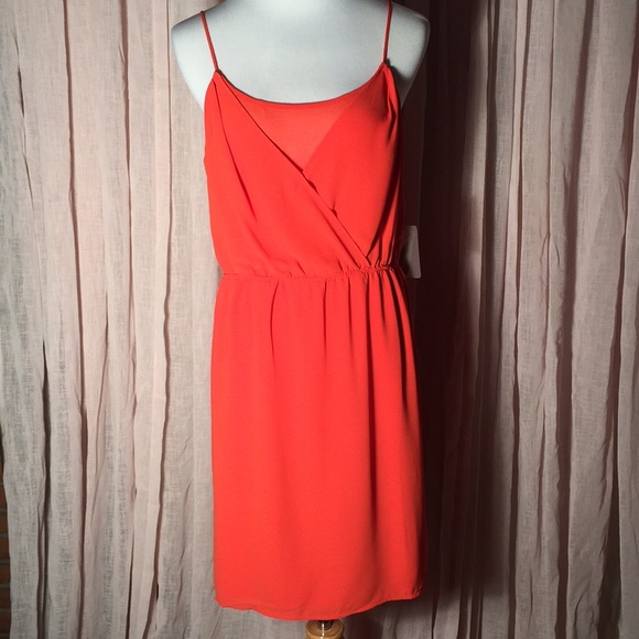 Forever 21 Dresses & Skirts - Forever 21 Dress Orange Spaghetti Strap